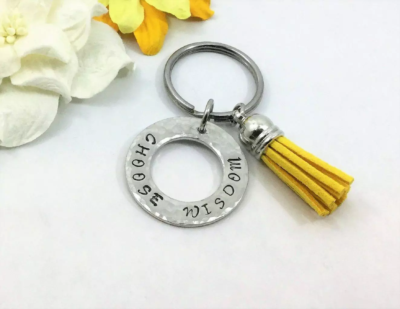 Personalized Keychain with Color Tassel