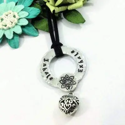 Boho Meditation Heart Necklace