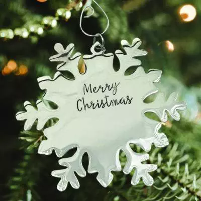 Snowflake Personalized Christmas Ornament