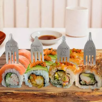Unique Sushi Label Forks