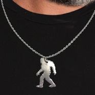 Whimsical Bigfoot Necklace or Key Ring