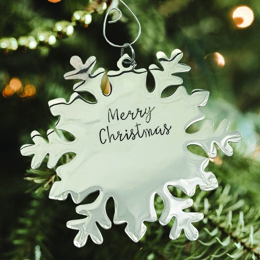 Snowflake Personalized Christmas Ornament