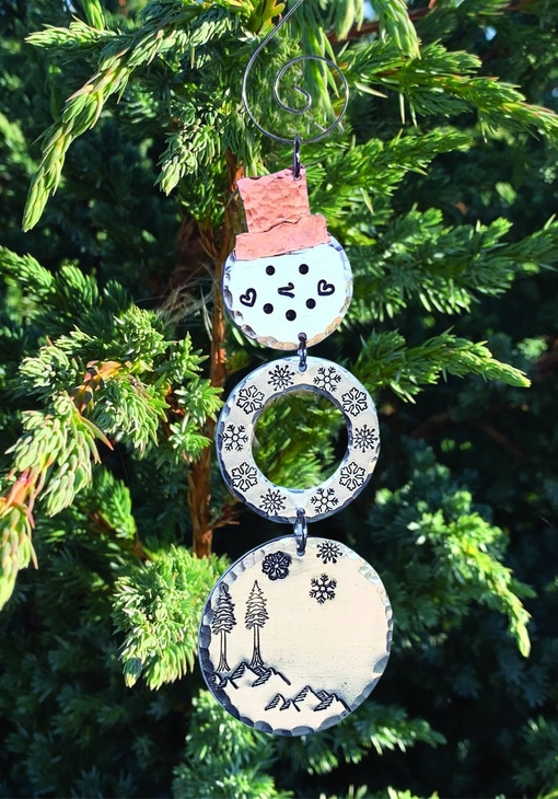 Snowman Personalized Christmas Ornament