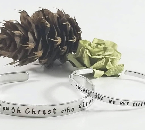 Cuff Bracelet Personalized Words