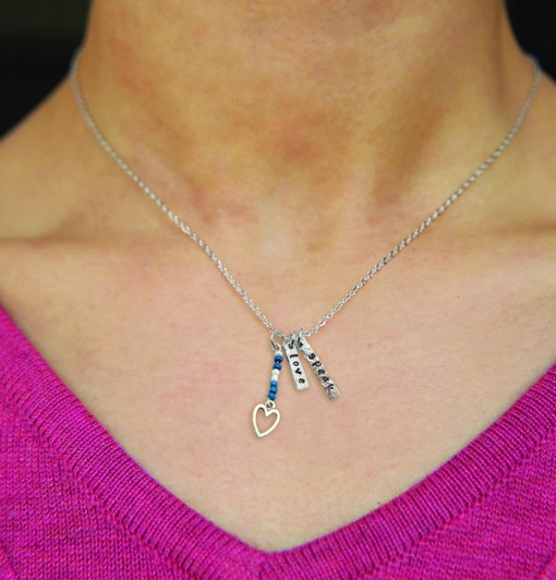 Speak Love Necklace With Beads