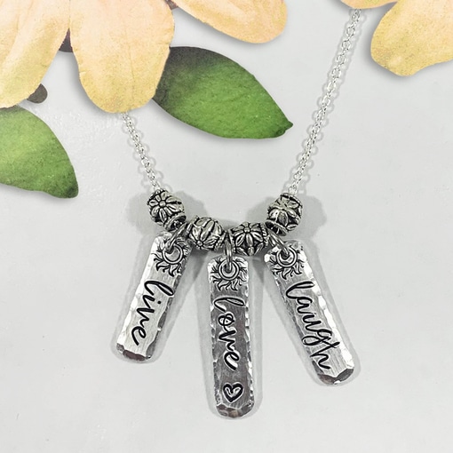 Live Love Laugh Charm Necklace