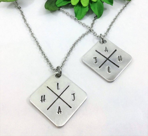 Discover Crossed Paths Couples or Friends Necklace