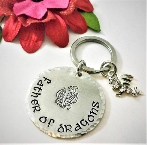Father Of Dragons Inspired Keychain