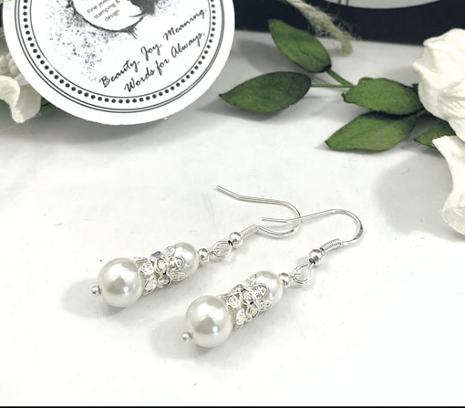 Sterling Silver and Pearl Drop Earrings