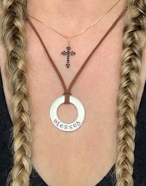 Personalized Mens Womens Washer Necklace