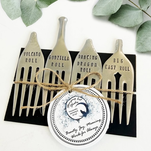 Unique Sushi Label Forks
