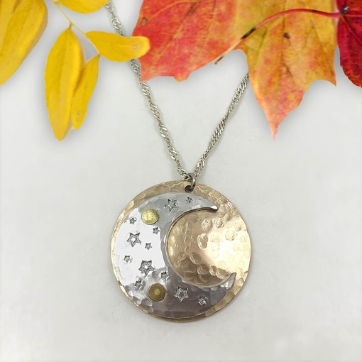 Dreamy Sun, Moon And Stars Necklace