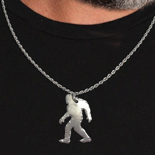 Whimsical Bigfoot Necklace or Key Ring