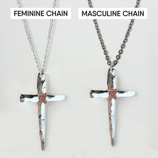 Rugged Cross Necklace, unisex