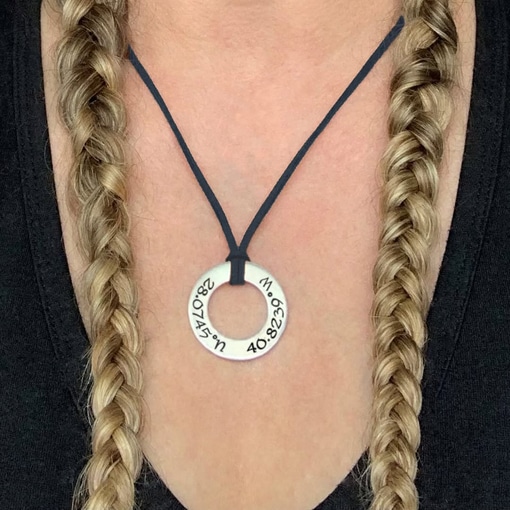 Coordinates Necklace Or Bracelet
