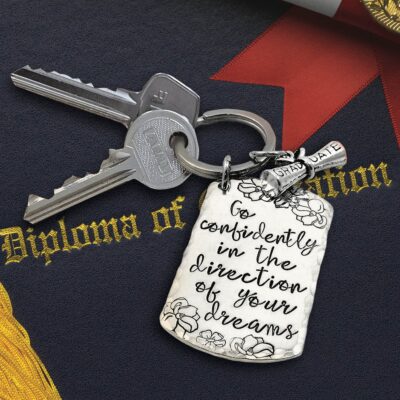 Go Confidently Custom Keychain